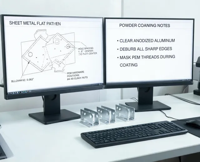 Sheet metal DFM inspection workstation